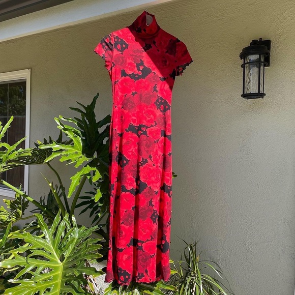 90’s American vintage sheer mesh maxi dress - Picture 12 of 14